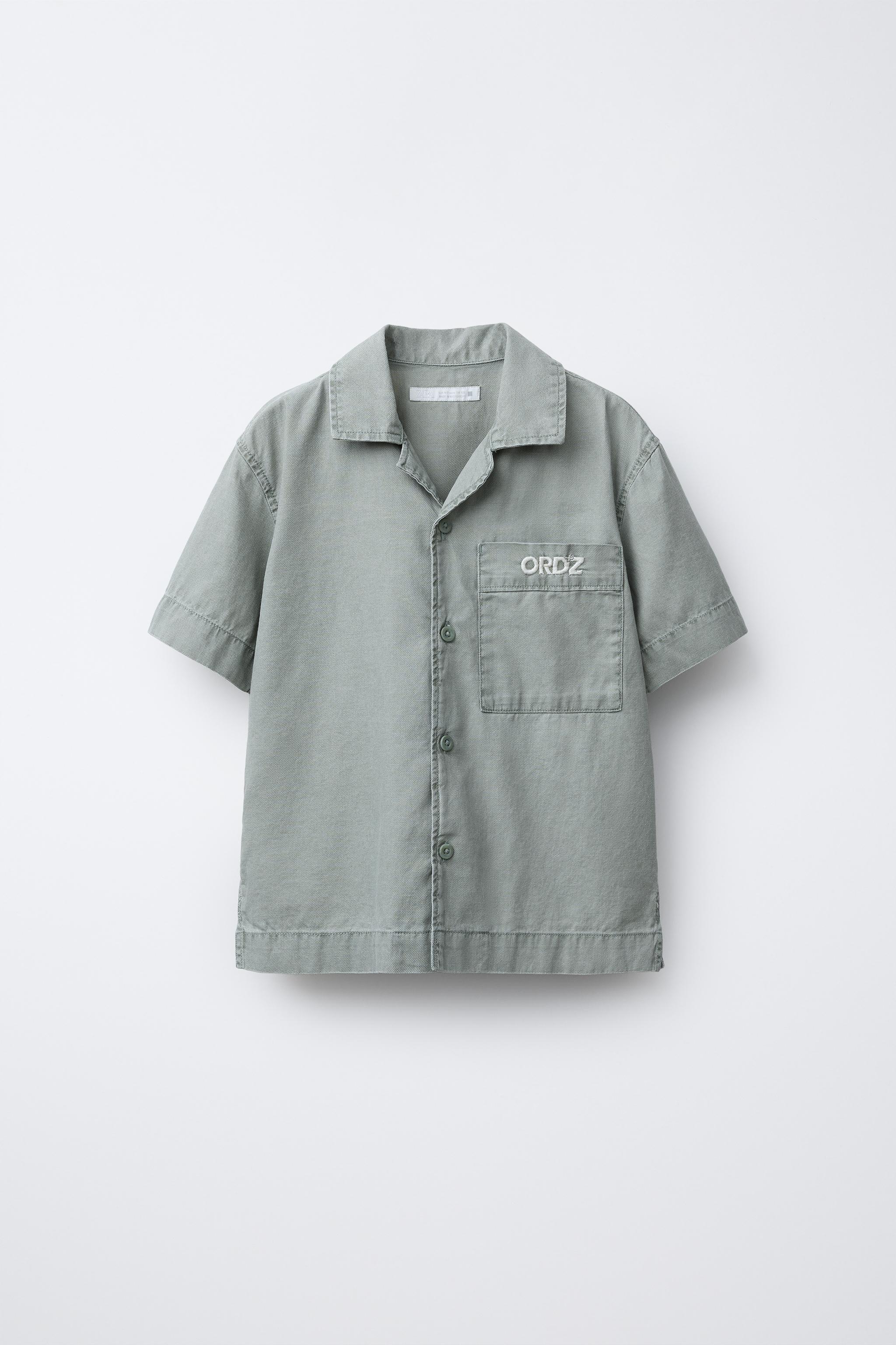 EMBROIDERED TEXT SHIRT